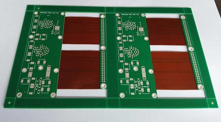 1/2 أوقية بولي أميد مرنة Pcb تصنيع مجلس PI مادة بيضاء صفراء قناع اللحام المقاوم
