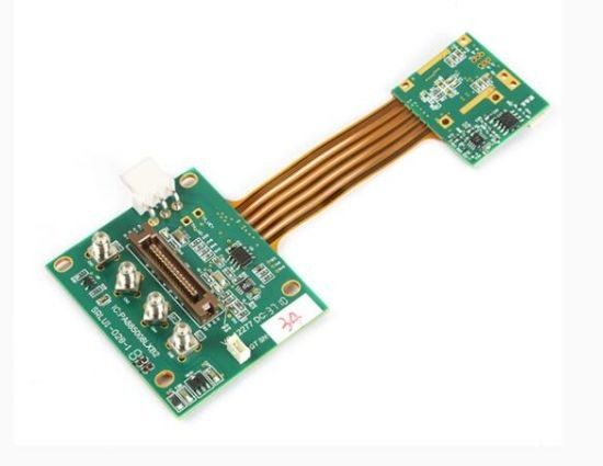 1/2 أوقية بولي أميد مرنة Pcb تصنيع مجلس PI مادة بيضاء صفراء قناع اللحام المقاوم