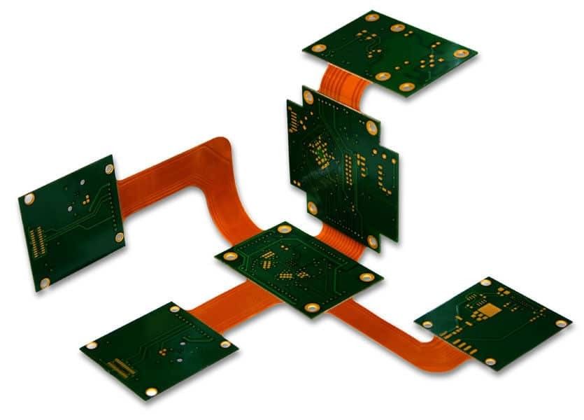 2 طبقة 1.0 أوقية الألومنيوم المرنة PCB تصنيع المصنع غمرة الذهب هالوجين خالية UL