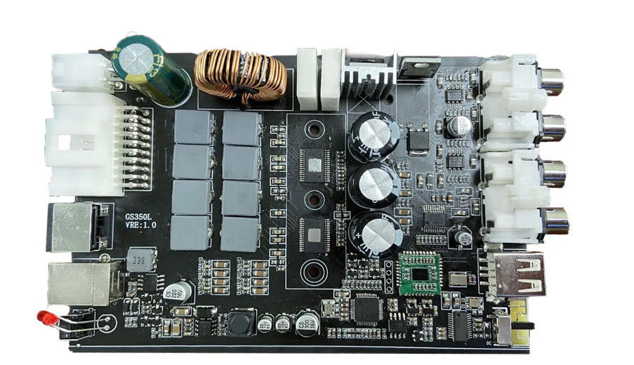 لوحة الدوائر الإلكترونية لـ Pcba الخضراء الحريرية مفتوحة التركيب PCB ENIG 2U الغمر الذهبي IPC الفئة الثانية / الثالثة