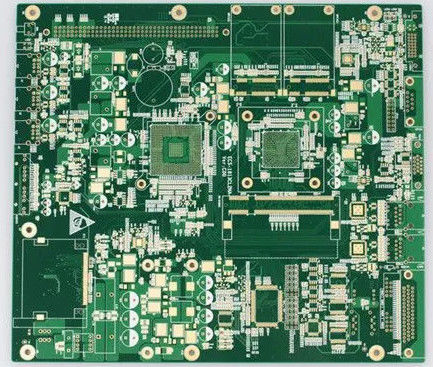تجميع PCB الذهبي الغمر لمادة بناء RCC تحقيق 0.2mm 8mil حجم ثقب دقيقة