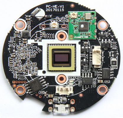 PCB Assy Black FR4 HDI PCB التجميع التحكم في المعوق SMT 0201 التجميع