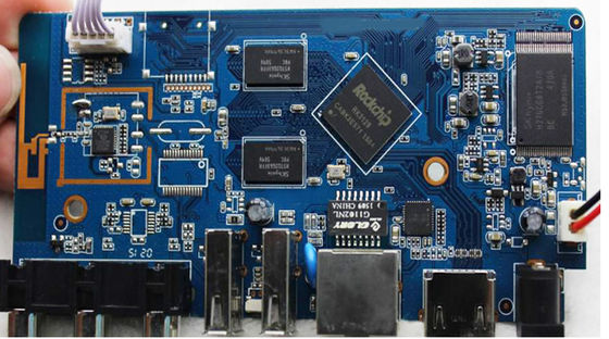 تجميع مفتاح كامل غمر الذهب الفضة تجميع PCB مع اللون الأزرق RoHS متوافقة